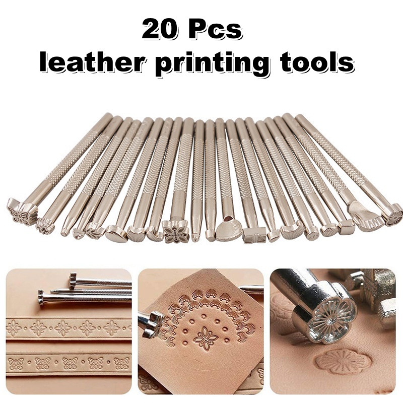 Leatherwork Projects - 20 Peças de Ferramentas para Estamparia