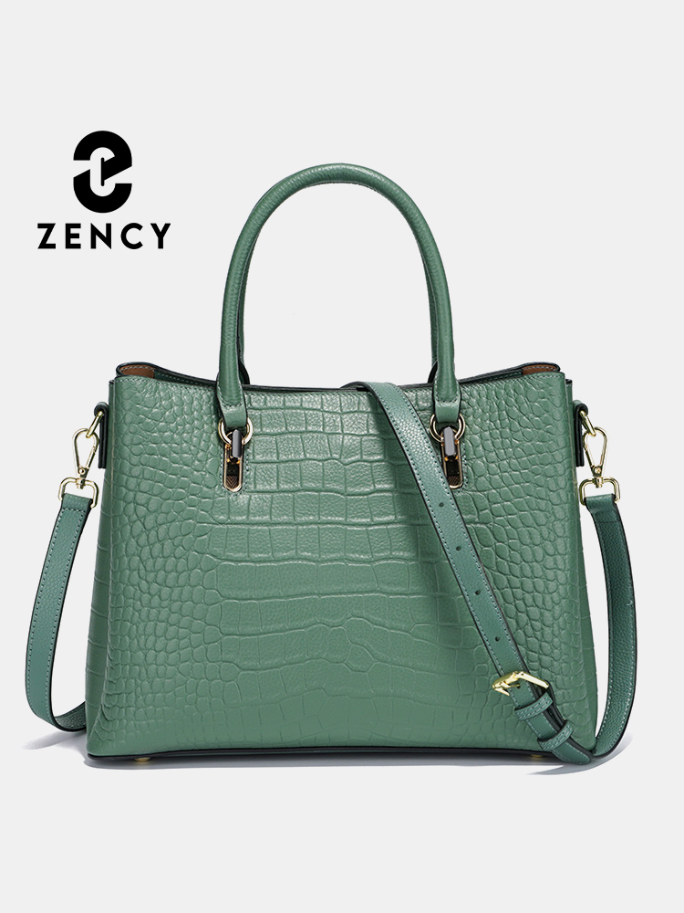 Leather Work Handbag - Bolsa Feminina Zency de Couro Genuíno