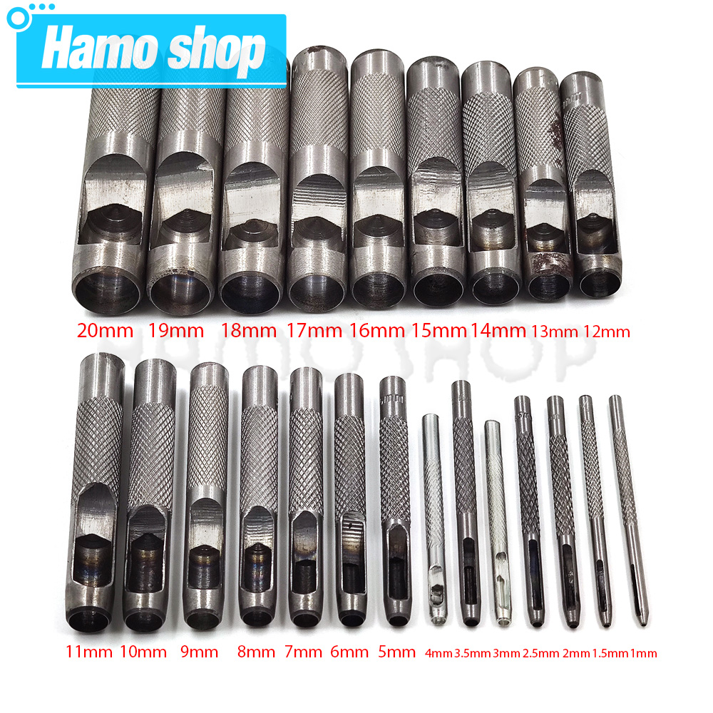 Leatherwork Punch - 1.0mm-25mm todos os tamanhos escolher ferramentas