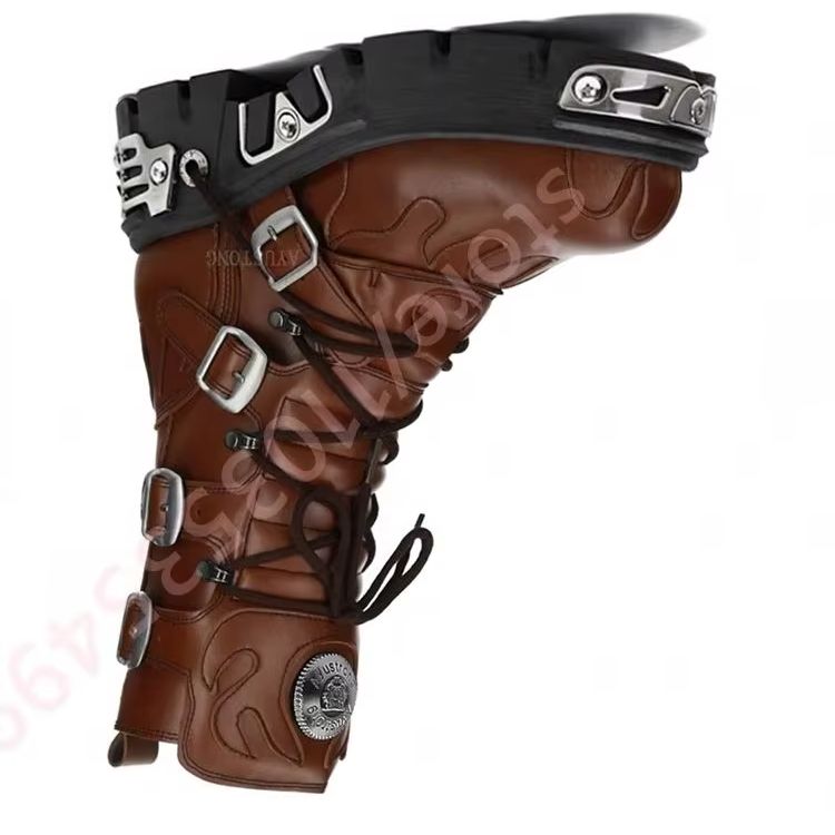 Belt Buckle Blank - Punk metal rebite cinto fivela botas