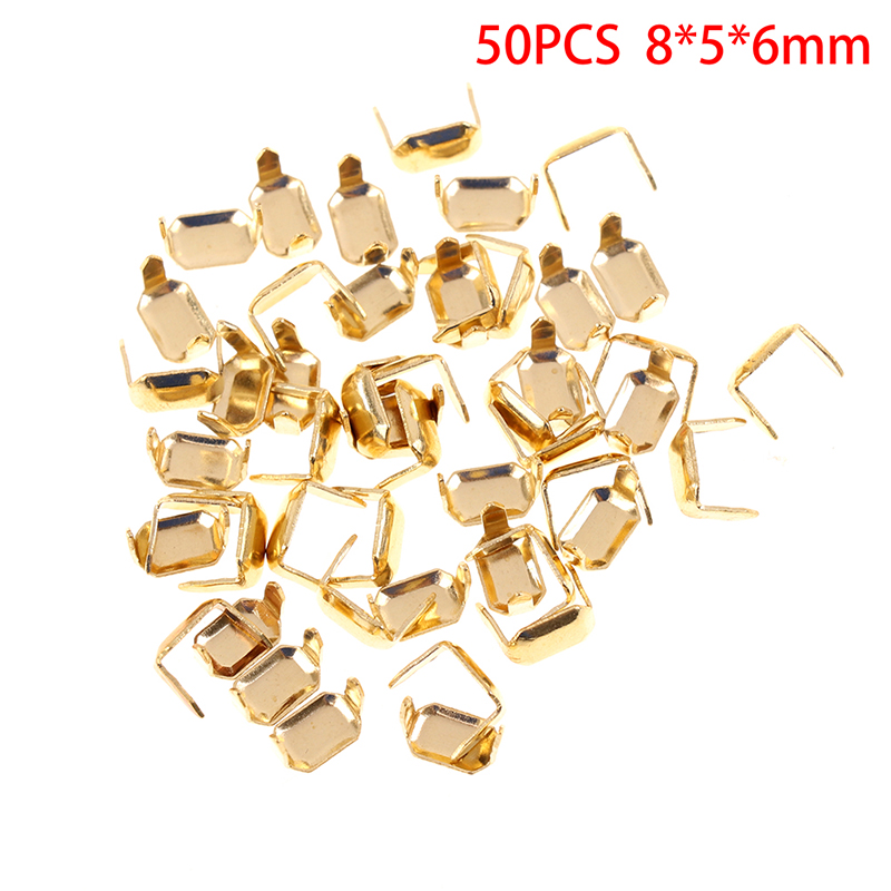 Leatherwork Hardware - 50 peças grampos de couro de