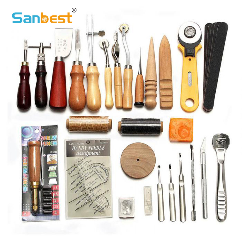 Groover Stitching Tool - Sanbest-kit de ferramentas para artesanato em