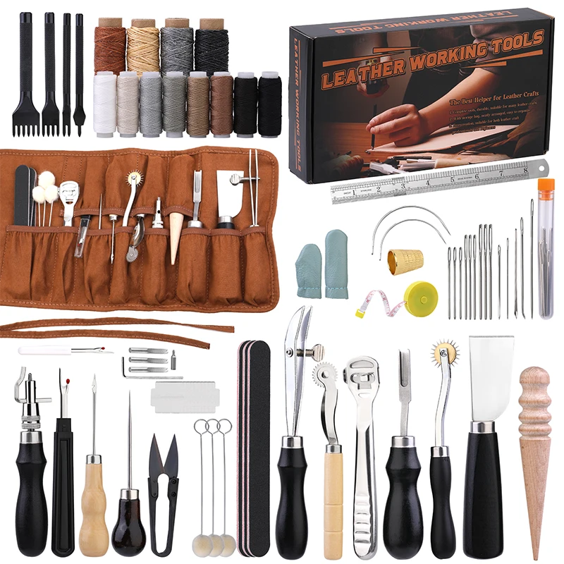 Leatherwork Projects - Kraball kit de ferramentas artesanais de