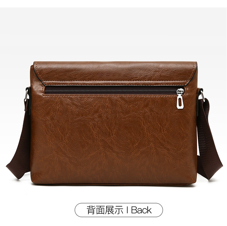 Maleta Masculina de Couro PU,  - Leather Work Laptop Bag avaliação e preço
