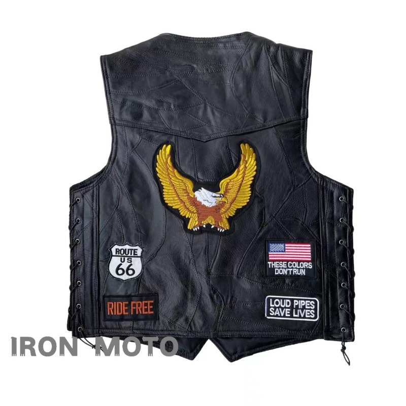 NOVO Colete Masculino de Couro - Leather Work Jacket avaliação e preço