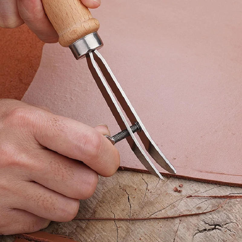 Diy ajustável borda de couro c - Groover Stitching Tool avaliação e preço