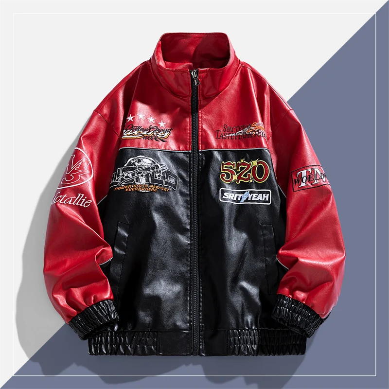 Tendência bonito inverno lazer - Leather Work Jacket avaliação e preço