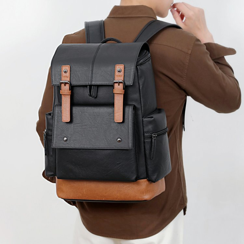 Nova Mochila de Couro Vintage  - Leather Work Laptop Bag avaliação e preço