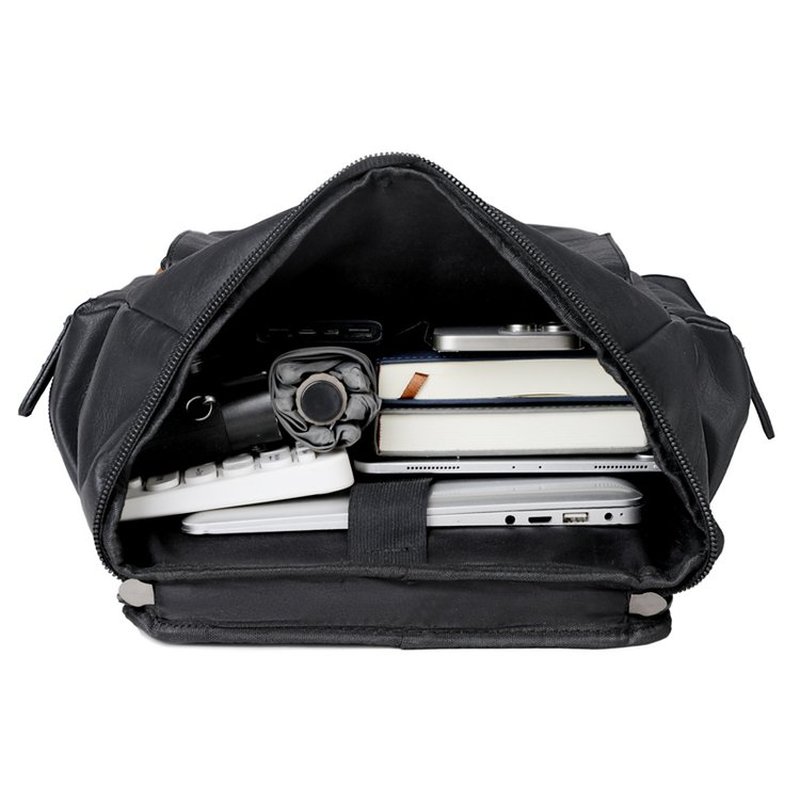 Nova Mochila de Couro Vintage  - Leather Work Laptop Bag avaliação e preço