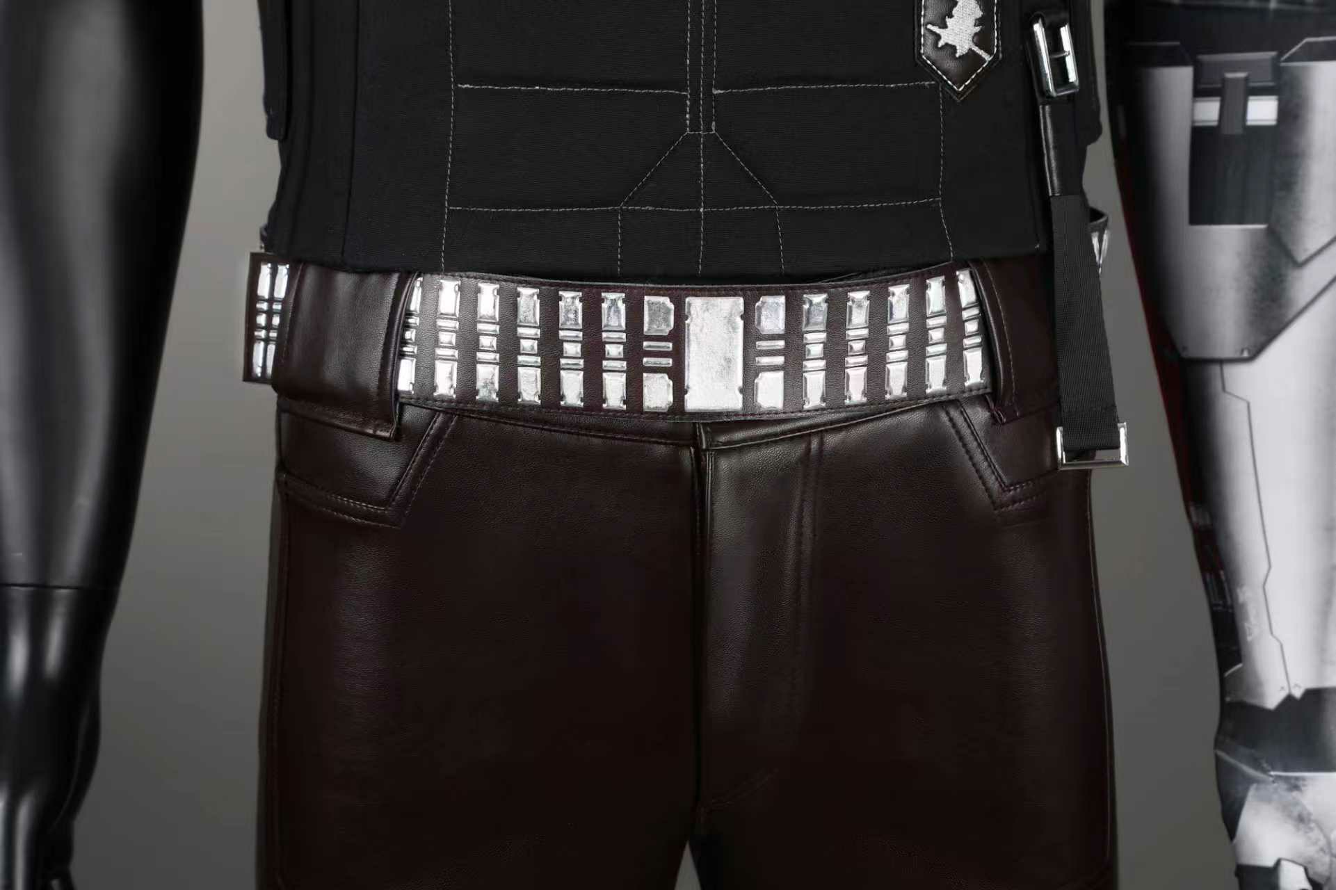 Johnny silverhand cosplay traj - Leather Work Pants avaliação e preço