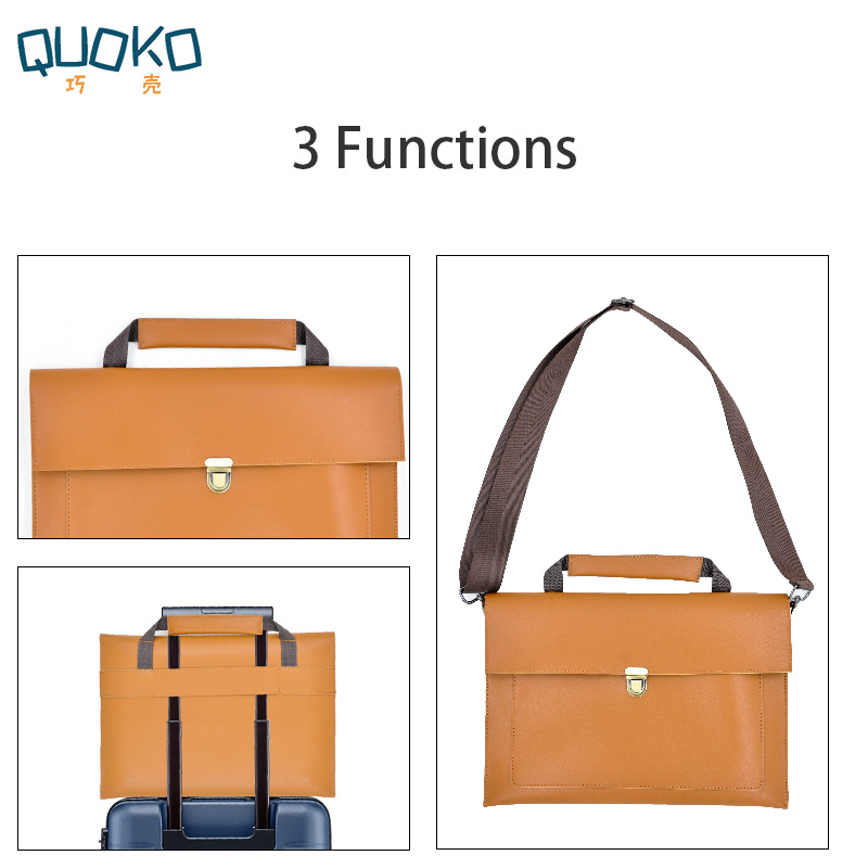 Bolsa de couro pu feminina par - Leather Work Laptop Bag avaliação e preço