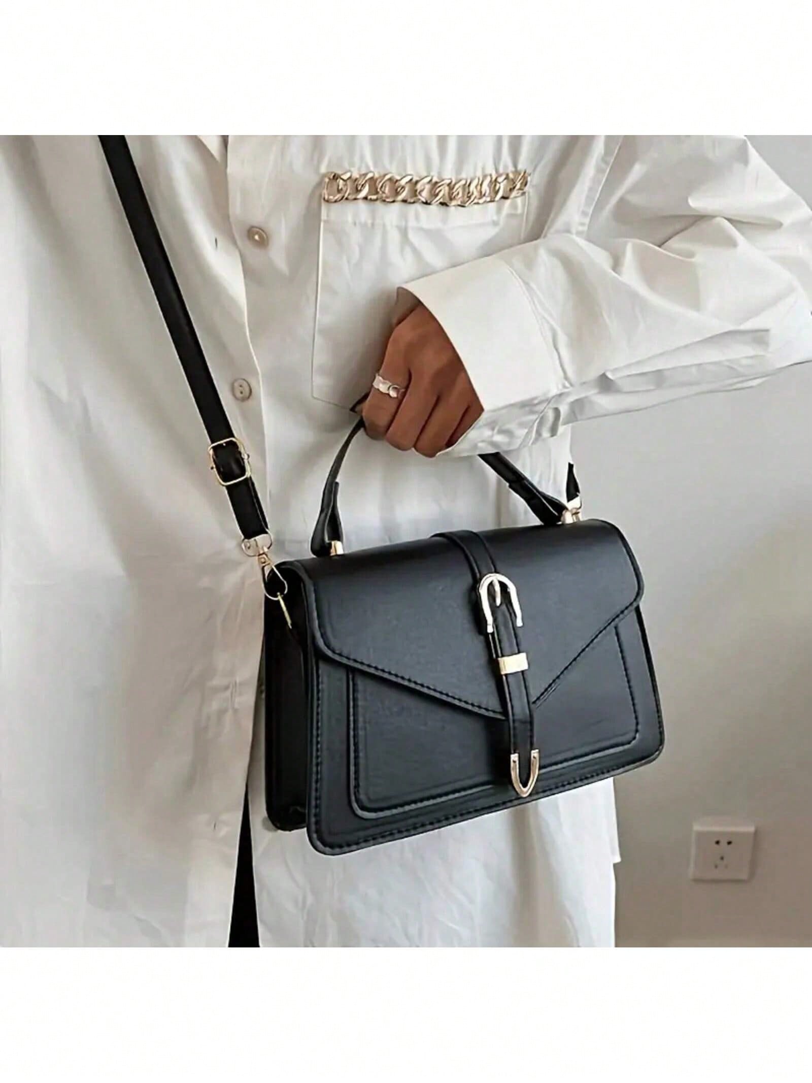 Bolsa feminina de couro pu, el - Leather Work Handbag avaliação e preço
