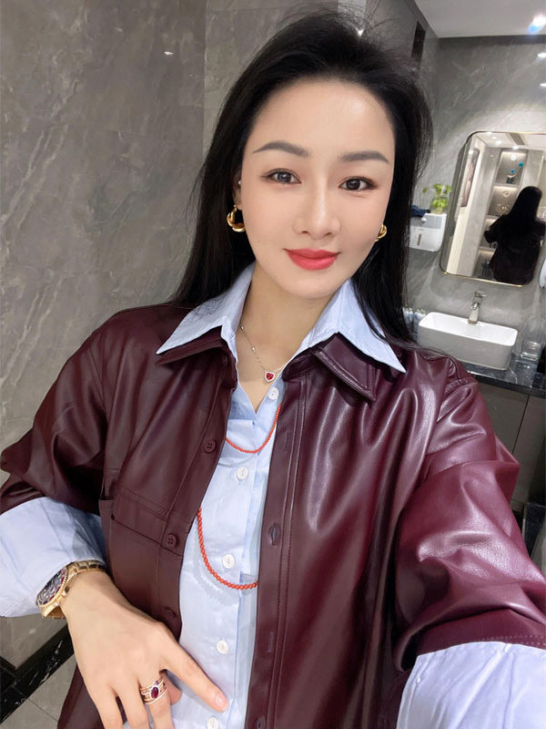 Conjunto Feminino de Jaqueta d - Leather Work Jacket avaliação e preço