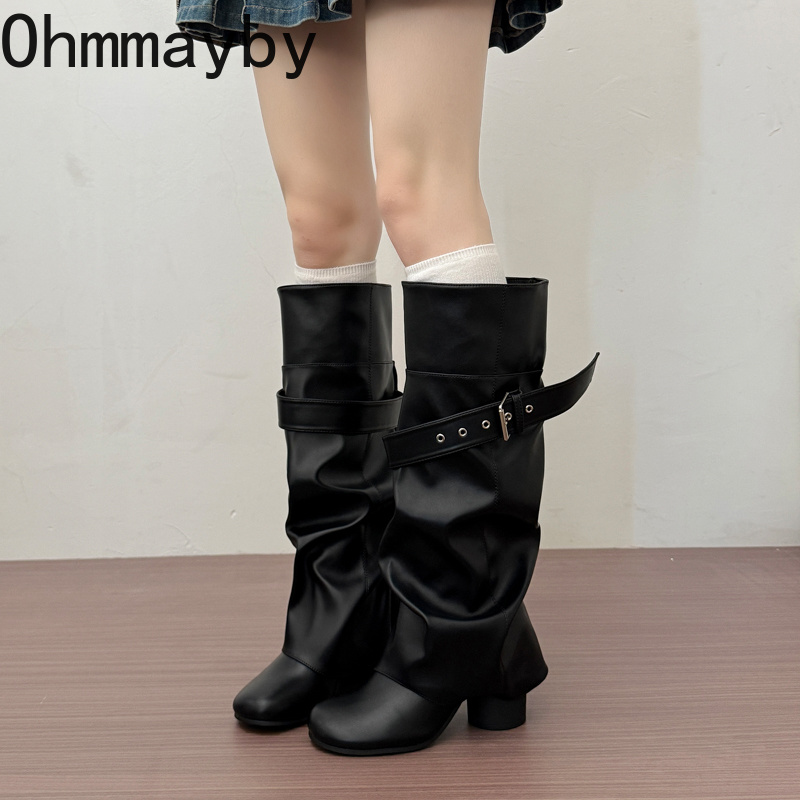 Botas Femininas de Designer at - Belt Buckle Blank avaliação e preço