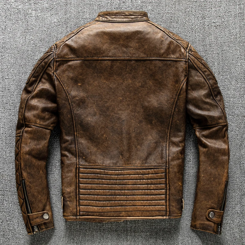 Jaqueta Masculina Vintage de C - Leather Work Jacket avaliação e preço