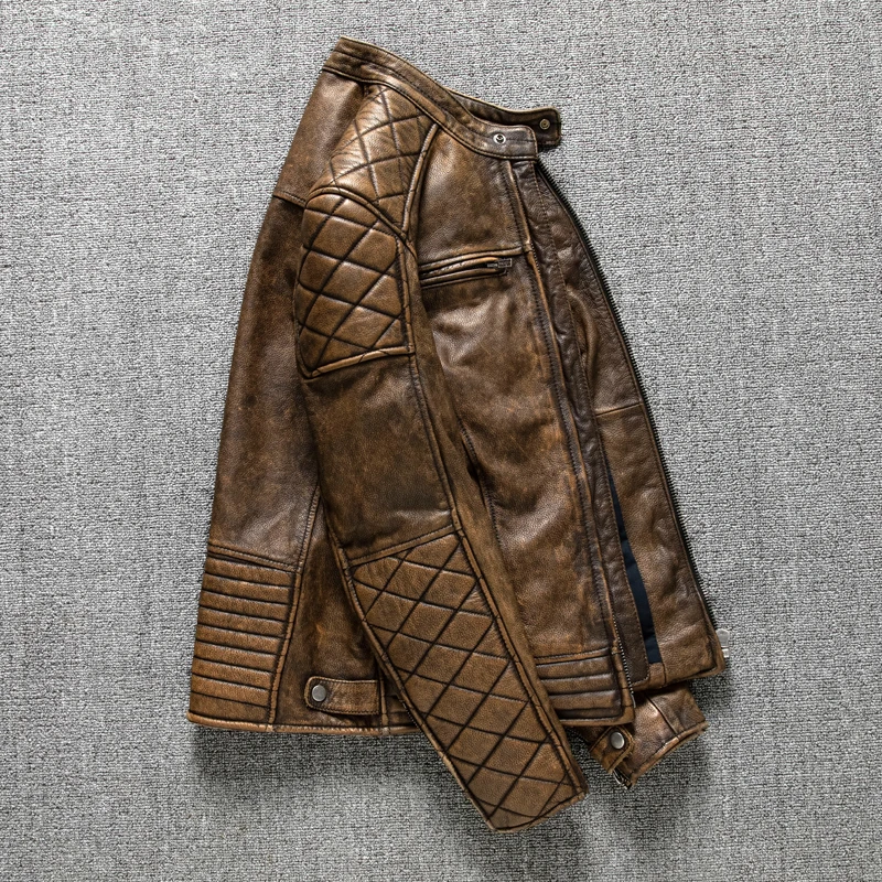 Jaqueta Masculina Vintage de C - Leather Work Jacket avaliação e preço