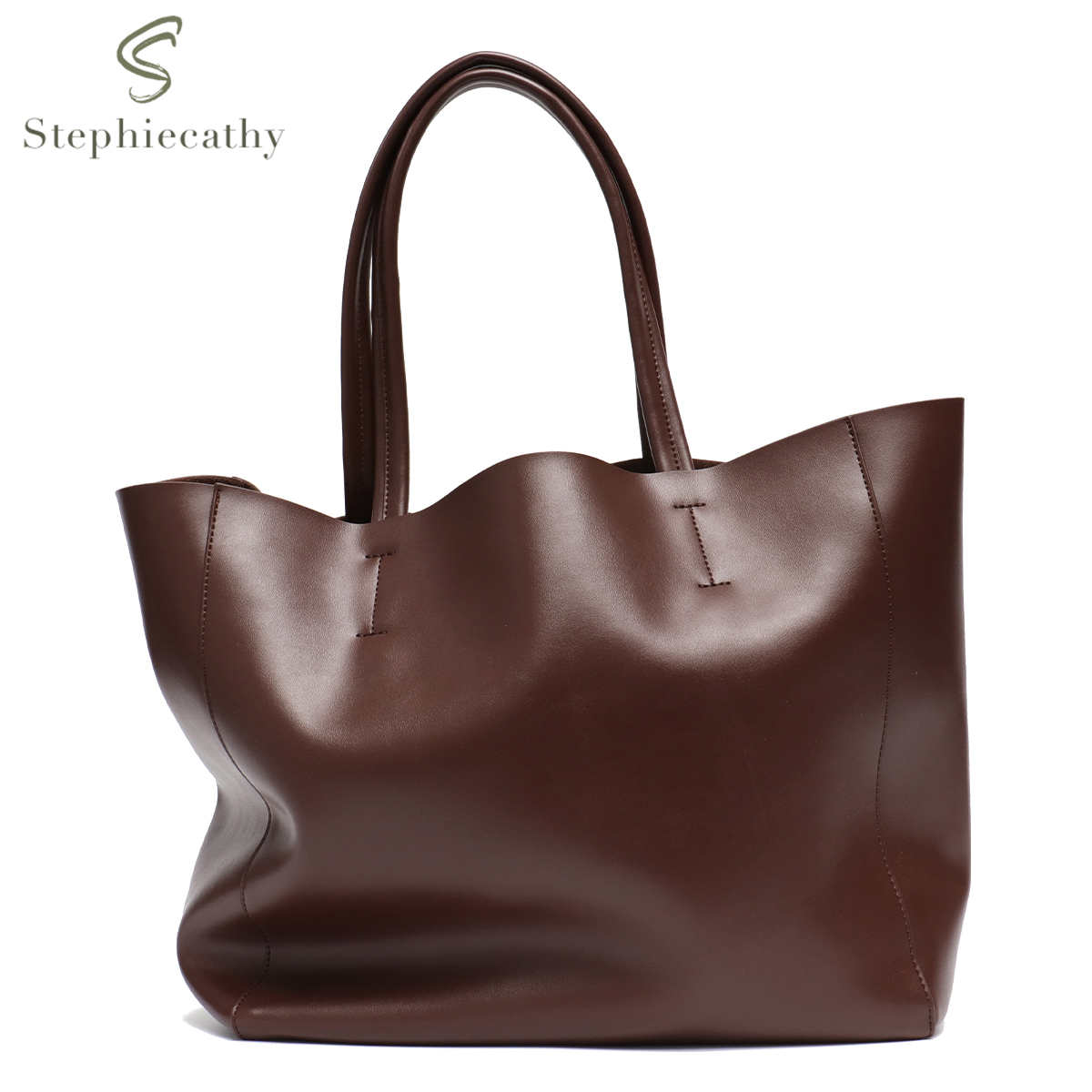 Grande capacidade bolsa para m - Leather Work Laptop Bag avaliação e preço