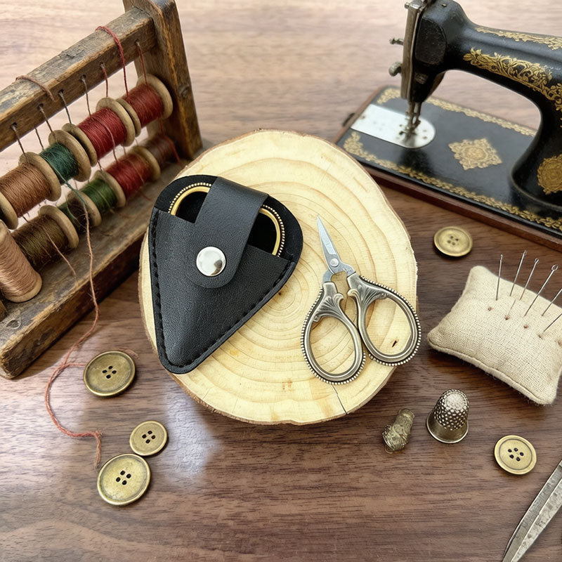 Tesoura Mini Vintage com Capa  - Leather Work In Art avaliação e preço