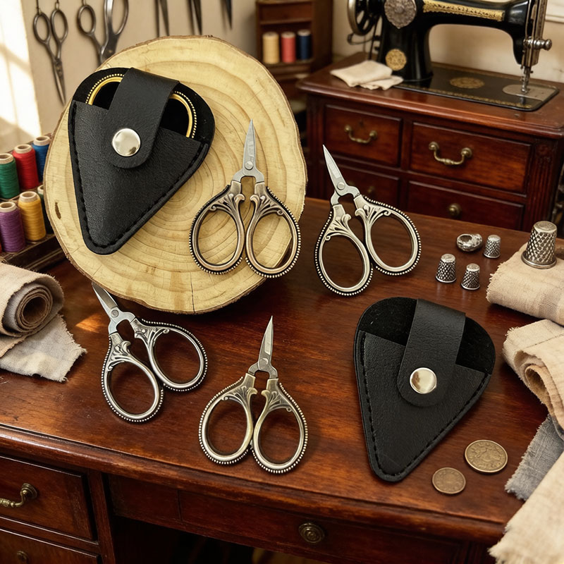 Tesoura Mini Vintage com Capa  - Leather Work In Art avaliação e preço