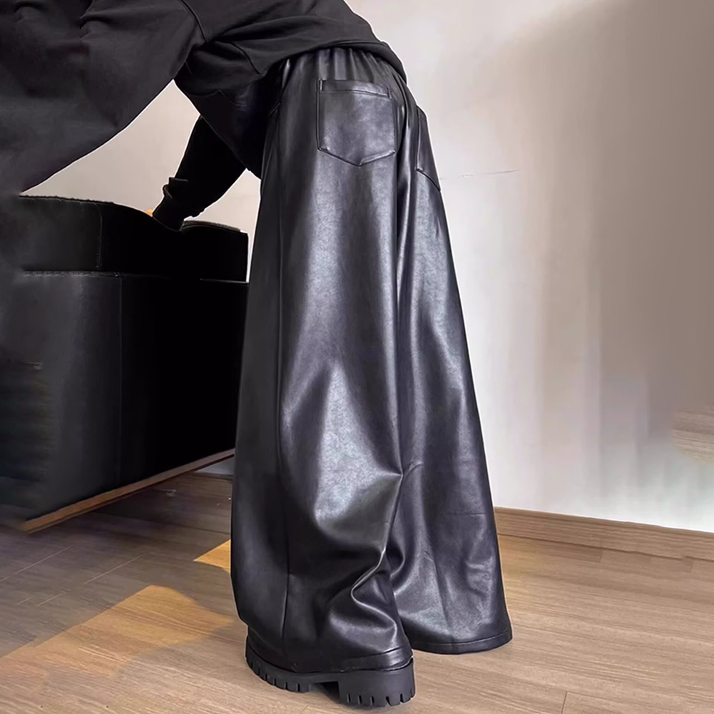 Calças Casuais Masculinas Retr - Leather Work Pants avaliação e preço