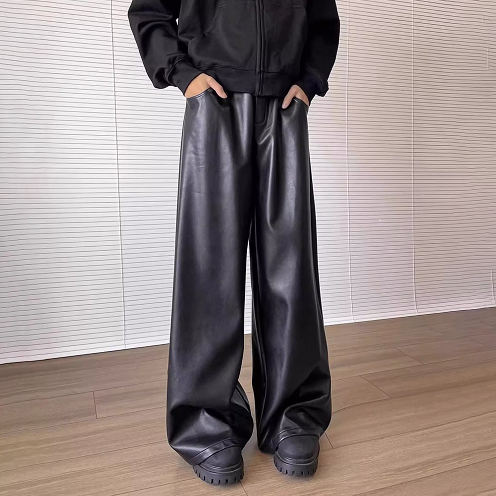 Calças Casuais Masculinas Retr - Leather Work Pants avaliação e preço