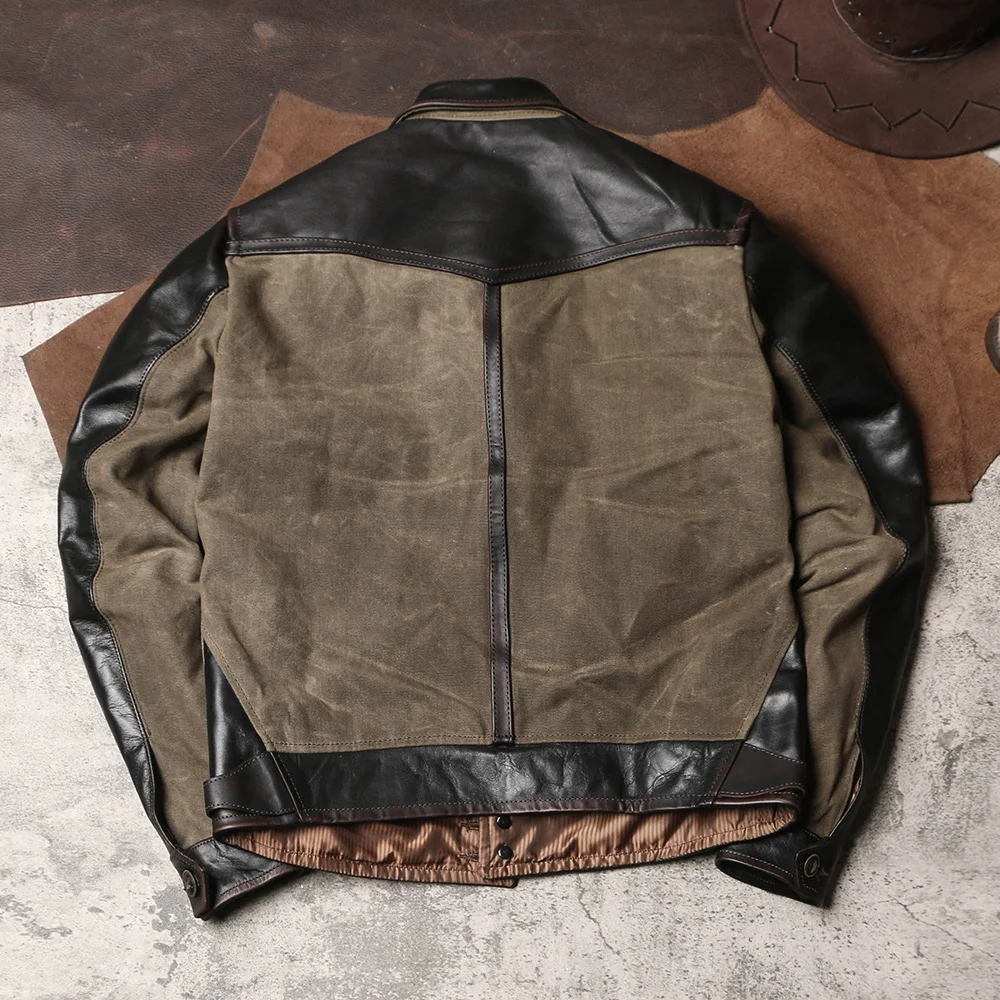 CC loja-jaqueta de couro Real  - Leather Work Jacket avaliação e preço
