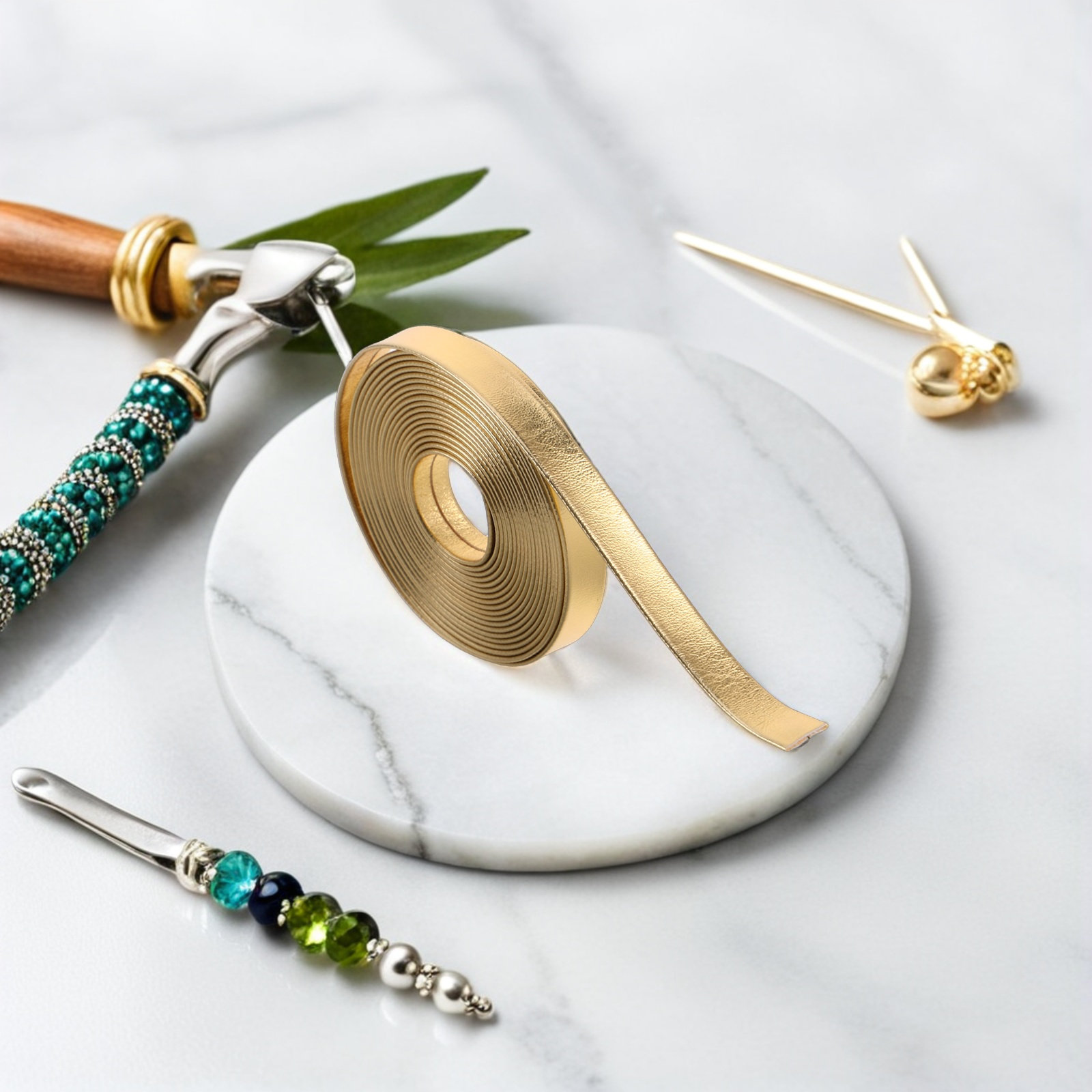 2 Peças de Fita Artificial de  - Leatherwork Jewelry avaliação e preço