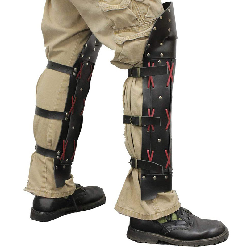Steampunk Medieval Samurai Arc - Leather Work Pants avaliação e preço