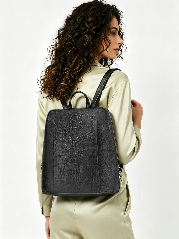 Mochila Feminina Zency de Cour - Leather Work Laptop Bag avaliação e preço